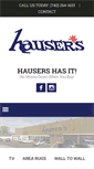Mobile Screenshot of hausersfurniturestore.com